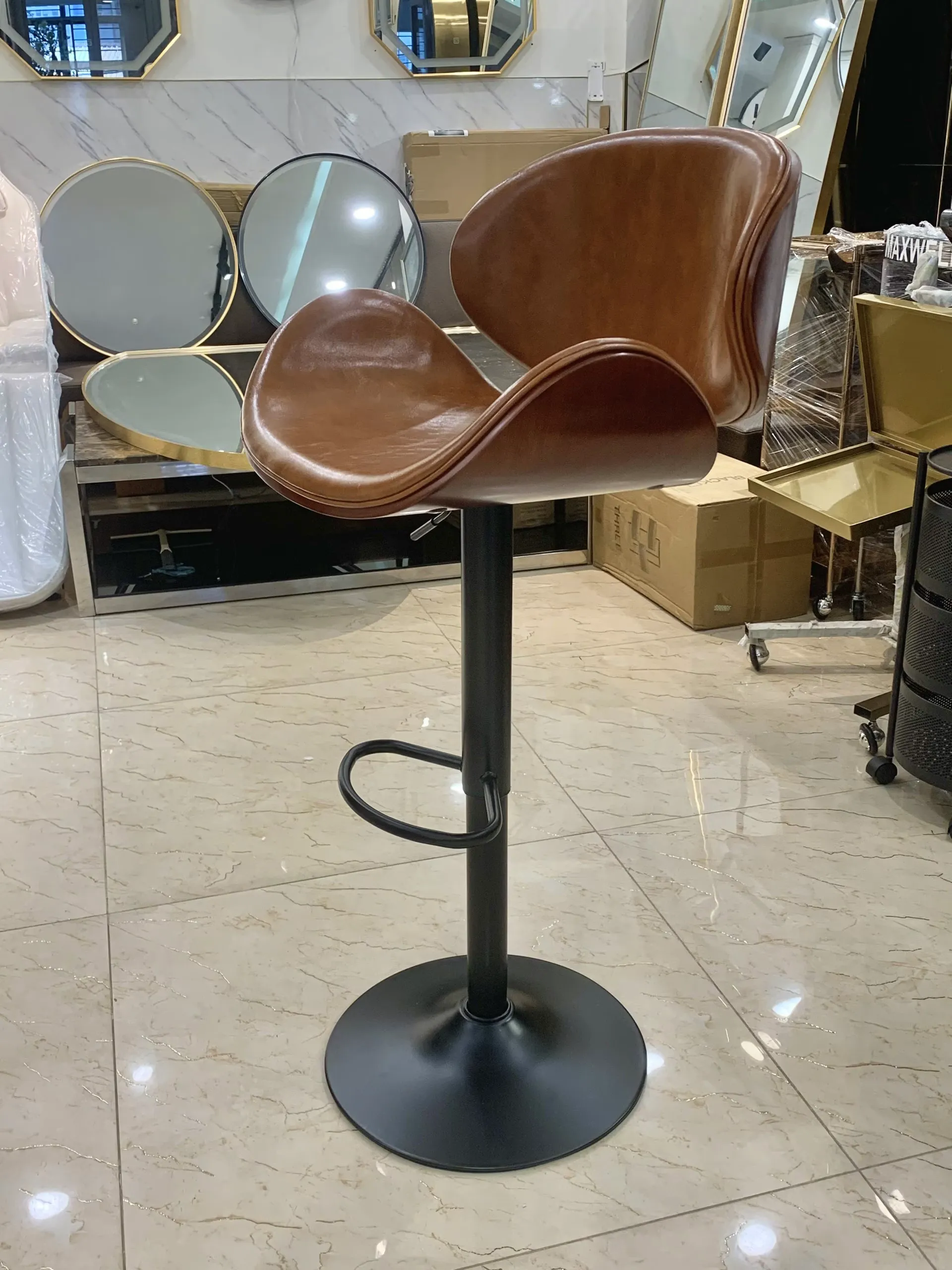 Ghế Quầy BAR Mã GQ-001 Màu Nâu — ảnh 2