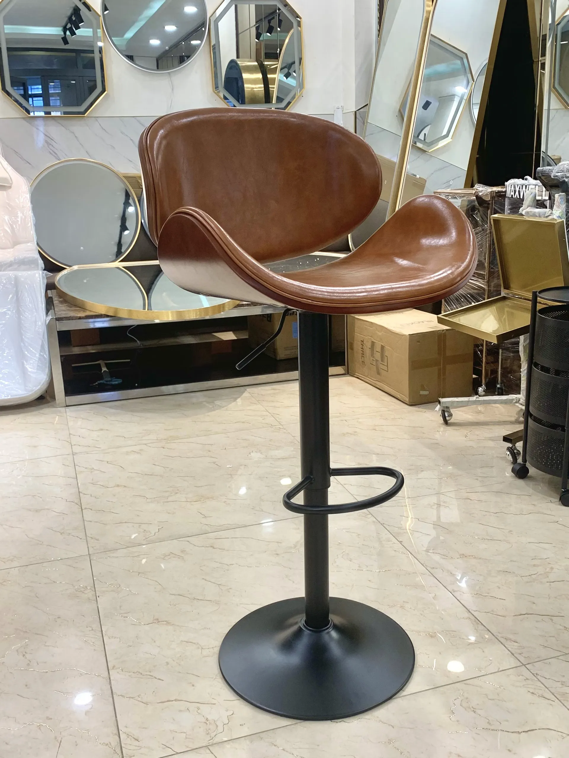 Ghế Quầy BAR Mã GQ-001 Màu Nâu — ảnh 3