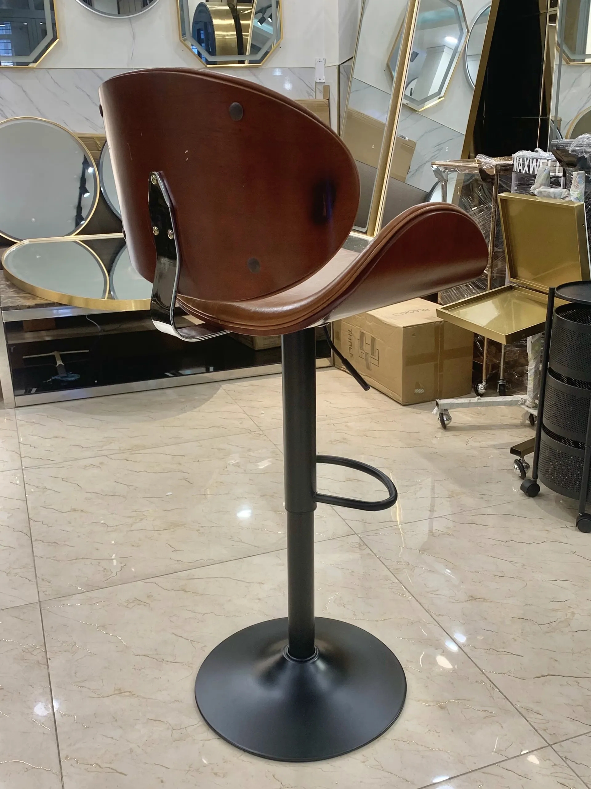 Ghế Quầy BAR Mã GQ-001 Màu Nâu — ảnh 4