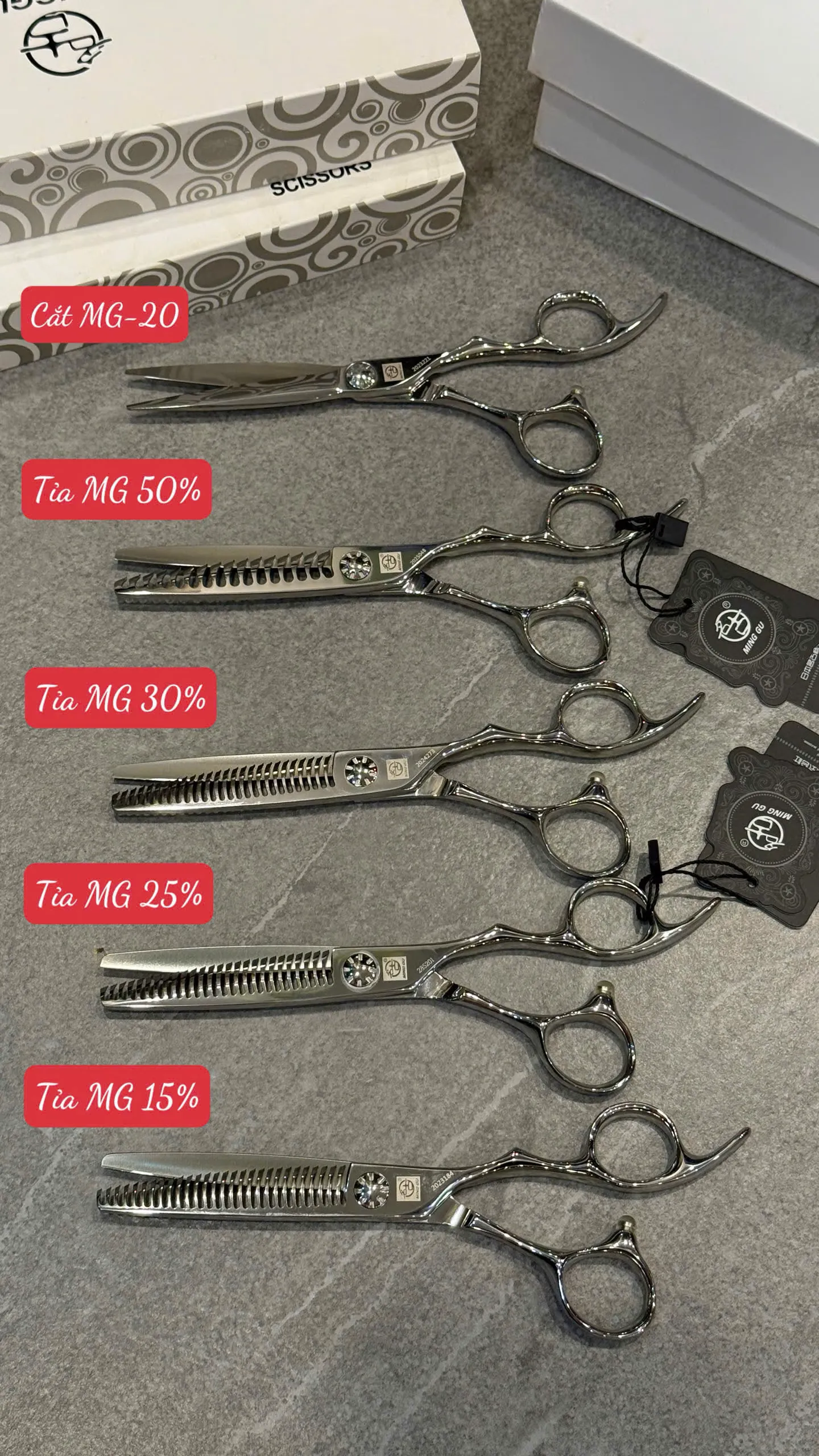 Kéo Cắt Mingu MG-20, Kéo Tỉa Mingu