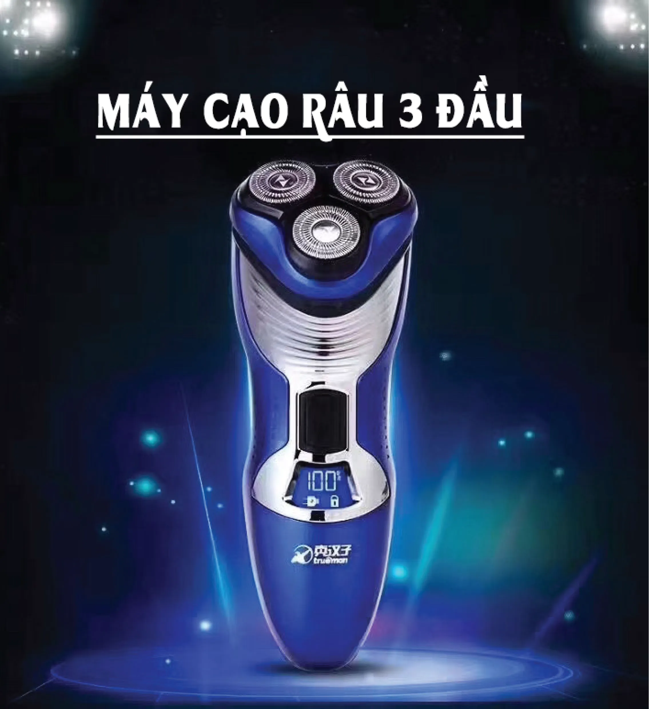 Máy Cạo Râu 3 Đầu
