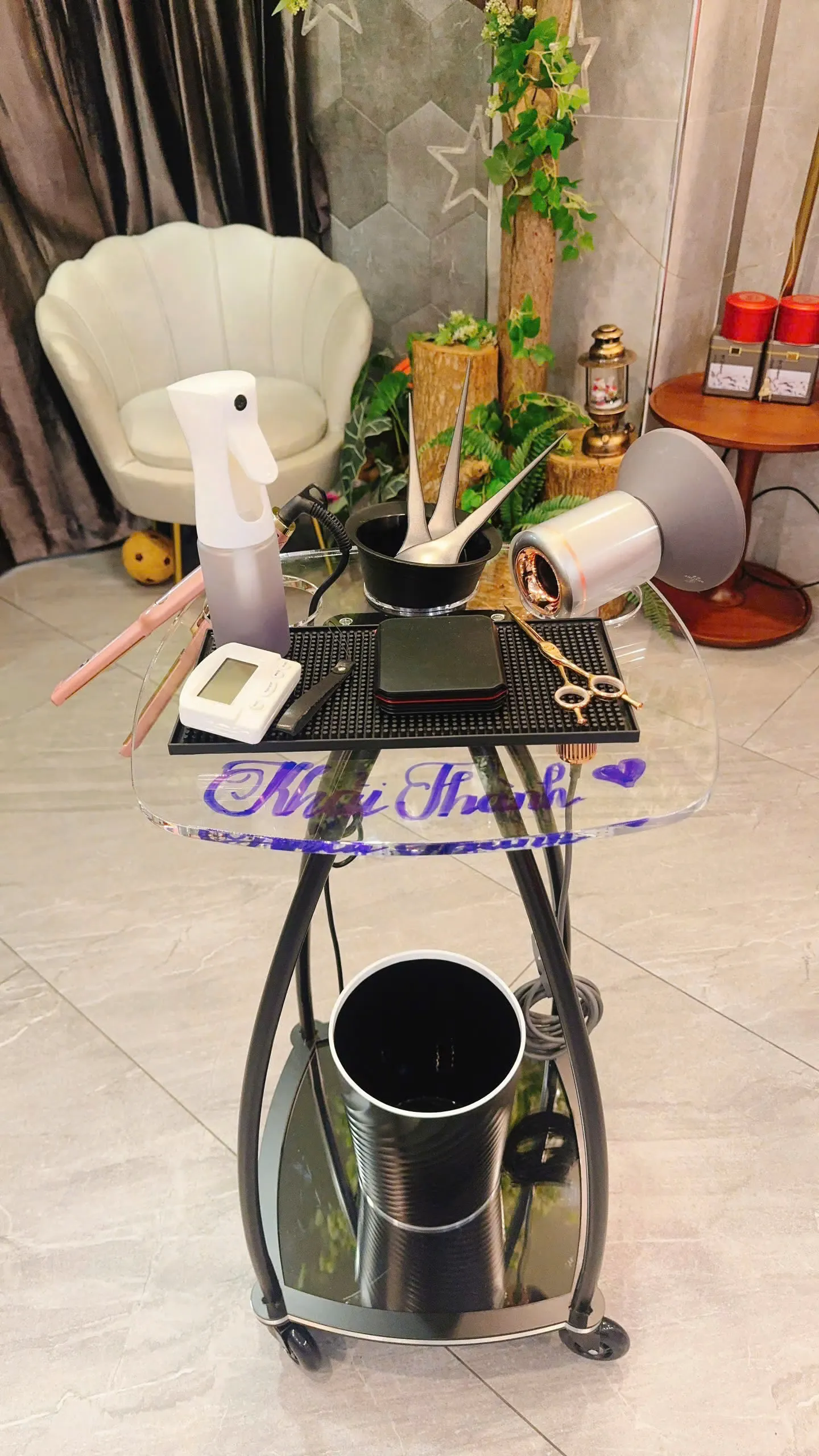 New- Xe Đẩy Thuốc Nhuộm Tóc Jr 201 - Spa Trolley — ảnh 2